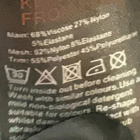 Karen Millen Black bodycon shirt, size 6 US - Picture 5 of 6